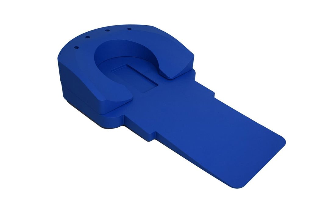 Dit is een afbeelding waarin een blauwe coating van IFG te zien is
